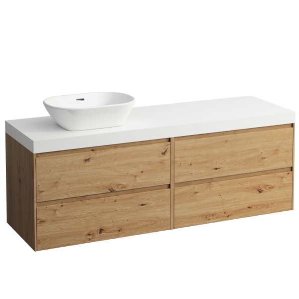 Laufen Waschtischunterschrank und Waschtisch-Platte LANI 495x1570x580