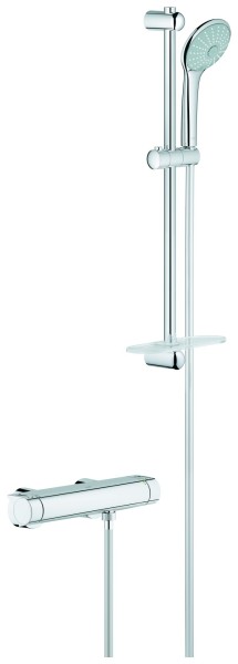 Grohe THM-Brausebatterie Grohtherm 2000 34195 mit Euphoria Brausegarnitur chrom, 34195001