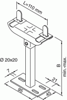 Zehnder Zubehör Zehnder Zubehör Fußkonsole EFK 2-450