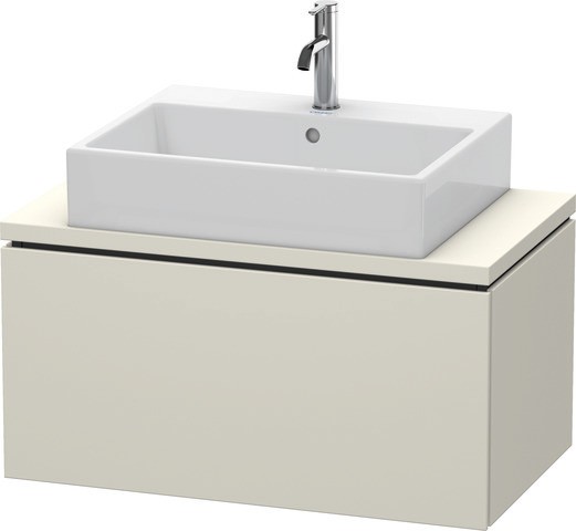 Duravit L-Cube Konsolenwaschtischunterbau wandhängend Taupe Matt 820x477x400 mm - LC580209191