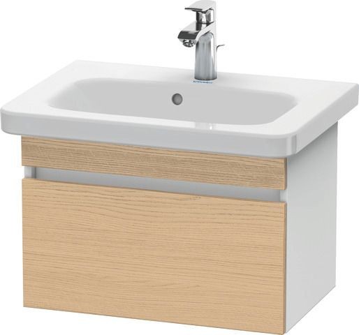 Duravit DuraStyle Waschtischunterbau wandhängend Natur Eiche & Weiß Matt 580x368x398 mm - DS63790301