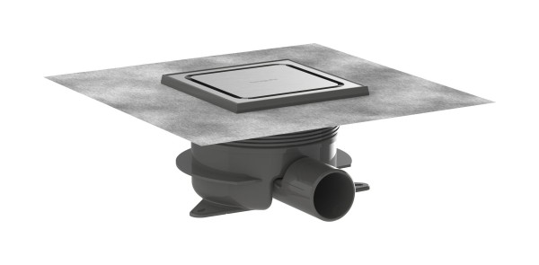 Hansgrohe Komplettset Punktab.RainDrain Spot Plus 150x150 mm edelstahl gebürstet , 56225800