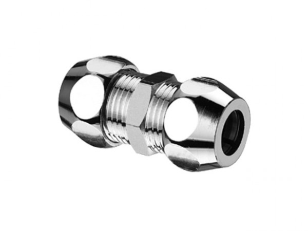 Schell Gerade-Doppel-Verschraubung 3/8"x3/8"10mm chrom entzinkungsbeständig