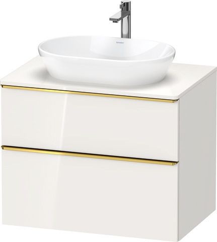 Duravit D-Neo Konsolenwaschtischunterbau wandhängend Weiß Hochglanz 800x550x664 mm - DE4967034220000