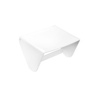 Cosmic Black and White Cosmic Black and White Rollenhalter Mit Deckel 13x11,5x11 cm, Weiss Glänzend, 2380559