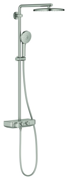 GROHE Thermostat-Duschsystem Euphoria SC 280, 114277 Wandmontage supersteel, 114277DC00