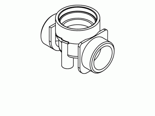 Schell Aufnahmegehäuse für Kartuschenventil L=55mm 3/4" AG