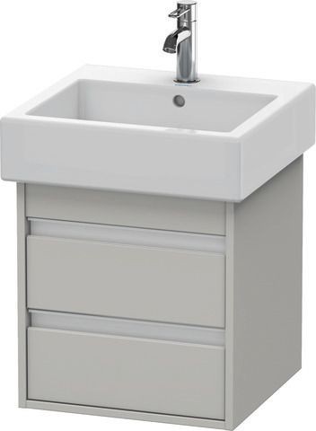 Duravit Ketho Waschtischunterbau wandhängend Betongrau Matt 450x440x480 mm - KT663500707