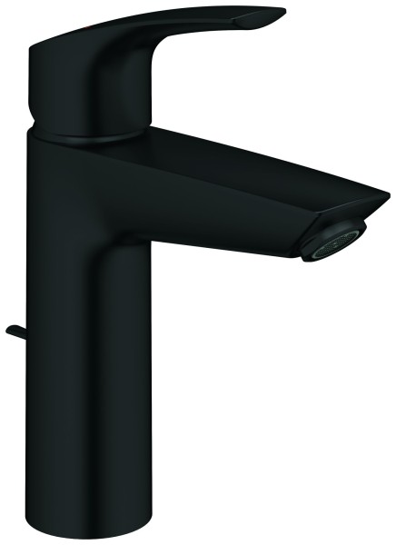GROHE Waschtischarmatur Eurosmart 23322_3 M-Size Zugstangen-Ablaufgrt matt black, 233222433