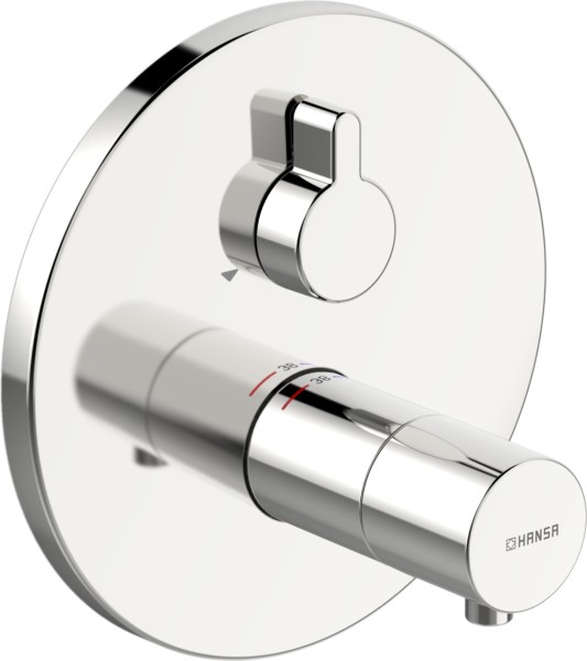 Hansa Funktionseinheit mit Dekorset Thermostat Wanenbatterie Hansaliving 4058, chrom., 40589083