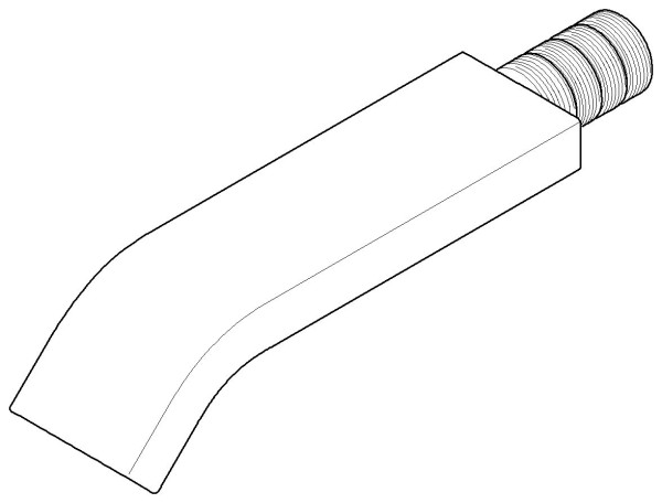 Dornbracht Auslauf Ersatzteile 04282224200 38 x 40 x 179 mm chr gebürstet