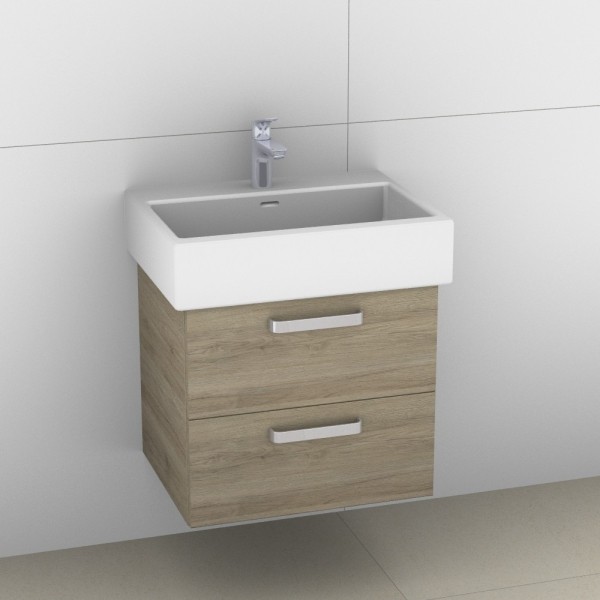 Artiqua 415 Waschtischunterschrank für Living City 817433 Sanremo Eiche quer NB, 415-WU2L-L7-7144-42