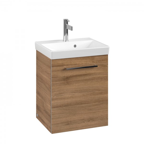 Villeroy & Boch Avento Waschbeckenunterschrank, 1 Tür, 426 x 514 x 352 mm, Kansas Oak