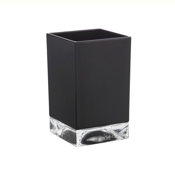 LAUFEN Becher BOXY Kartell 70x70x120 schwarz, H3823300910001
