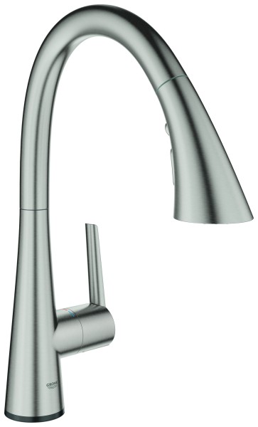 GROHE Elektron.-EH-SPT-Batt. ZedraTouch 30219_2 azb. 3-Strahl-Spülbr. supersteel, 30219DC2