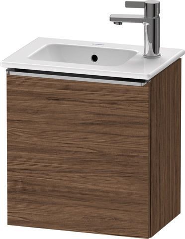 Duravit D-Neo Waschtischunterbau wandhängend Nussbaum dunkel Matt 410x274x440 mm - DE4259L70210000