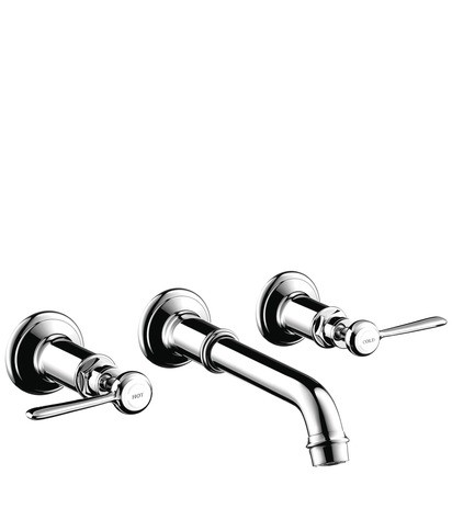 Hansgrohe 3-Loch Waschtischarmatur Axor Montreux Wand Fertigset Hebelgriff BN, 16534820 , 16534820