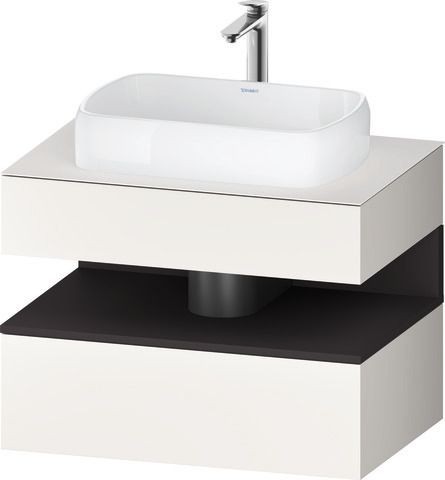 Duravit Qatego Konsolenwaschtischunterbau wandhängend Weiß Supermatt 800x550x600 mm - QA473008084000