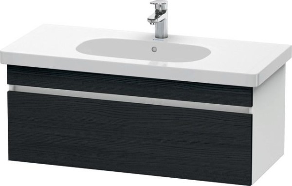 Duravit DuraStyle Waschtischunterbau wandhängend Eiche Schwarz & Weiß Matt 1000x453x398 mm - DS63850