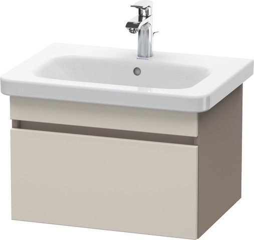 Duravit DuraStyle Waschtischunterbau wandhängend Taupe & Basalt Matt 580x448x398 mm - DS638009143