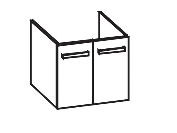 Artiqua 413 Waschtischunterschrank für Xeno2 500530 (ehem. 127060) Riviera Eiche quer NB, 413-WU2T-K