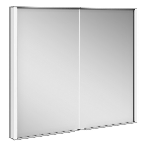 KEUCO Royal Match Spiegelschrank Wandhalbeinbau mit LED-Beleuchtung B:80cm H:70cm T:14,9cm