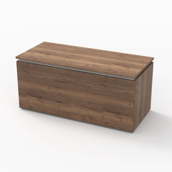 Sanipa Sitztruhe 2morrow (P2500) 451x1000x451 Eiche-Tabak