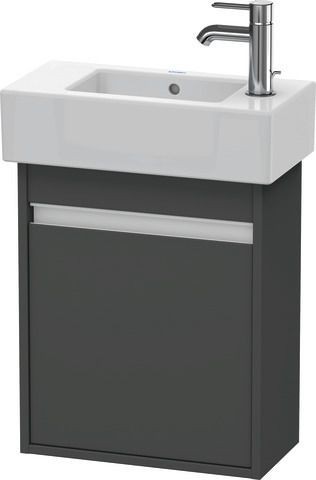 Duravit Ketho Waschtischunterbau wandhängend Graphit Matt 450x225x550 mm - KT6629R4949