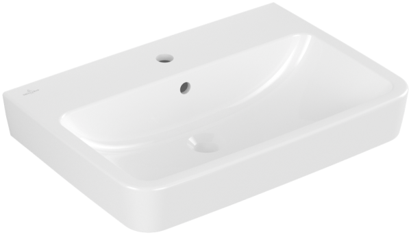 Villeroy & Boch O.novo Waschbecken, 650 x 460 x 175 mm, Weiß Alpin AntiBac CeramicPlus, mit Überlauf