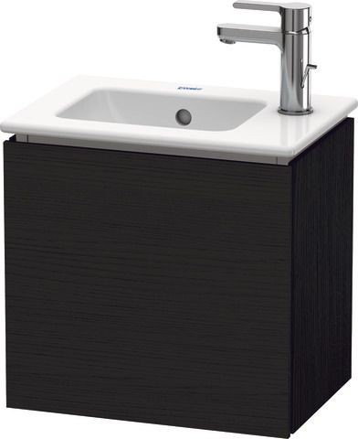 Duravit L-Cube Waschtischunterbau wandhängend Eiche Schwarz Matt 420x294x400 mm - LC6272L1616