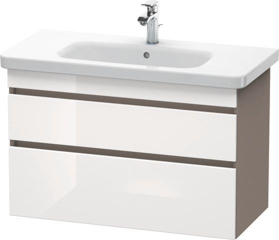 Duravit DuraStyle Waschtischunterbau wandhängend Weiß & Basalt Hochglanz & Matt 930x448x610 mm - DS6