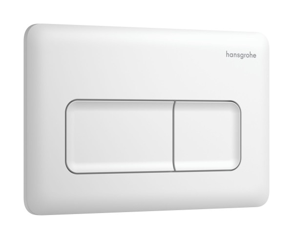 Hansgrohe iFrame Original Q Betätigungsplatte für 2-Mengen-Spülung, Mattweiß, 66001700