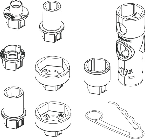 Hansgrohe Universal-Steckschlüsselsatz Axor , 98861000