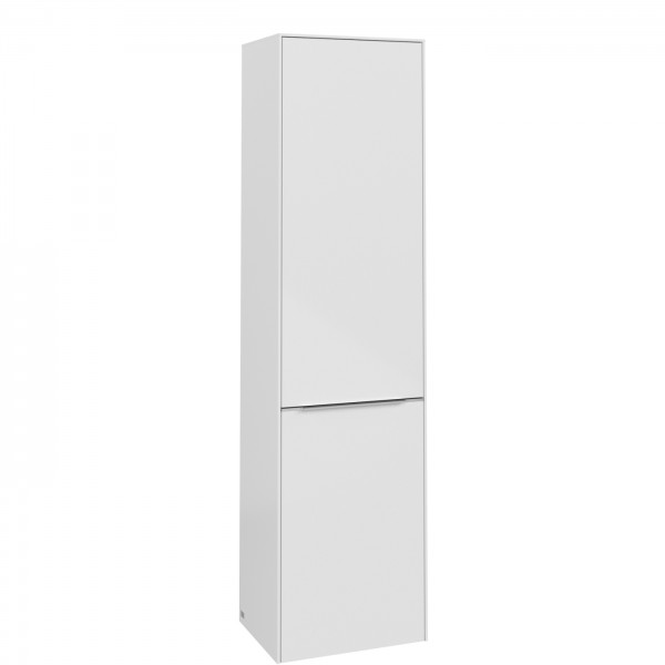 Villeroy & Boch Subway 3.0 Hochschrank, 1 Tür, 1 Wäscheklappe, 450 x 1710 x 346,5 mm, Brilliant Whit