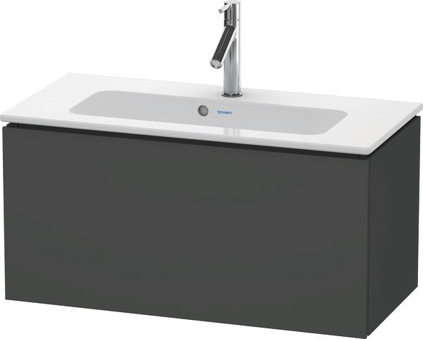 Duravit L-Cube Waschtischunterbau wandhängend Graphit Matt 820x391x400 mm - LC615704949