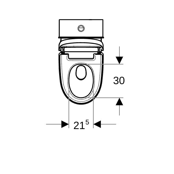 Geberit Geberit AquaClean Mera Classic WC-Komplettanlage AP Stand-WC weiß-alpin, 146240111