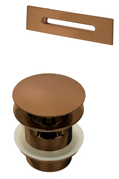 Neuesbad Serie 600 Ablaufgarnitur Set, bronze gebürstet, für Serie 600 Badewannen