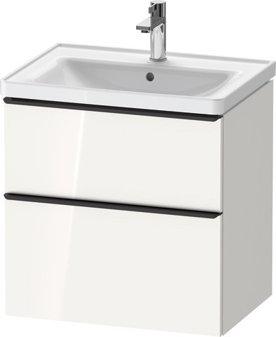 Duravit D-Neo Waschtischunterbau wandhängend Nussbaum dunkel Matt 634x452x625 mm - DE4354010210000
