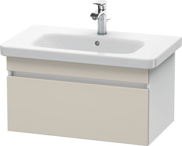 Duravit DuraStyle Waschtischunterbau wandhängend Taupe & Weiß Matt 730x448x398 mm - DS638109118