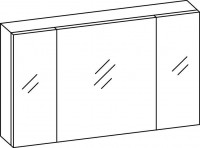 Artiqua COLLECTION 414 Artiqua COLLECTION 414 Spiegelschrank B:1300mm 3 Doppel-Spiegel-Türen