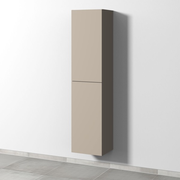 Sanipa 3way Hochschrank mit 2 Türen, Sandgrau-Matt