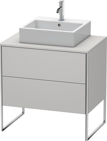 Duravit XSquare Konsolenwaschtischunterbau bodenstehend Nordic Weiß Seidenmatt 800x548x778 mm - XS49