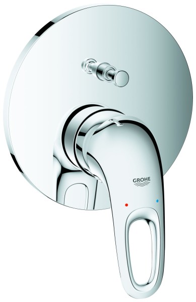 GROHE EH-Wannenbatterie Eurostyle 24049 FMS für 35600 Hebel offen chrom, 24049003