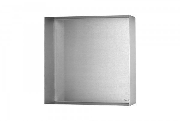 ESS C-BOX 10 Edelstahl gebürstet Wandnische 30x30x10 cm, inkl Rohbauset, BOX10C-30x30x10
