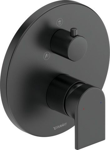 Duravit Tulum by Starck Einhebel-Brausemischer Unterputz Schwarz Matt 170x86x182 mm - TU4210012046