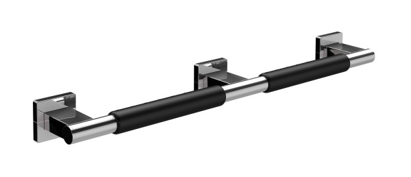 emco system 2 Haltegriff 665 mm, mit rutschhemmender Ummantelung chrom / schwarz, 357021201