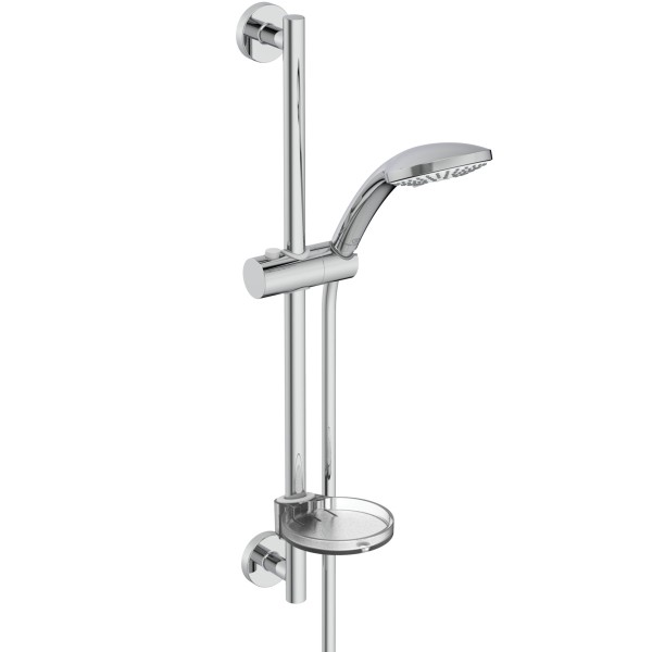 Ideal Standard Brausekombination M3 Idealrain 600mm 3-fach-Handbrause d:100mm 6l, Chrom, BD915AA