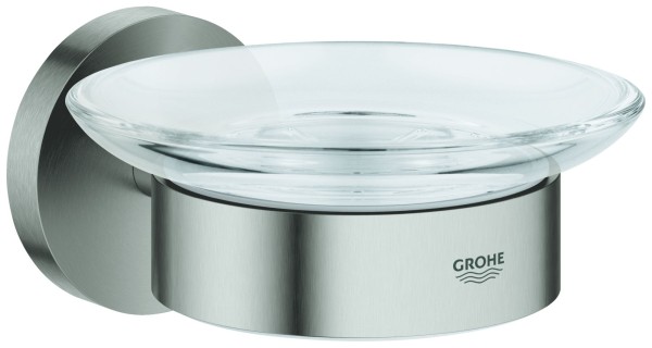 GROHE Seifenschale mit Halter Essentials 40444 supersteel, 40444DC1
