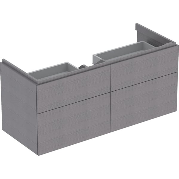 Geberit Xeno2 Unterschrank f. Waschtisch m. B:120cm m. 4 Schubl., 117,4x53x46,2cm, scul.grau, 500518