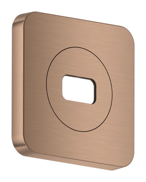 Hansgrohe AXOR ShowerSphere Rosette 120/120 softsquare, Brushed Red Gold, 39769310